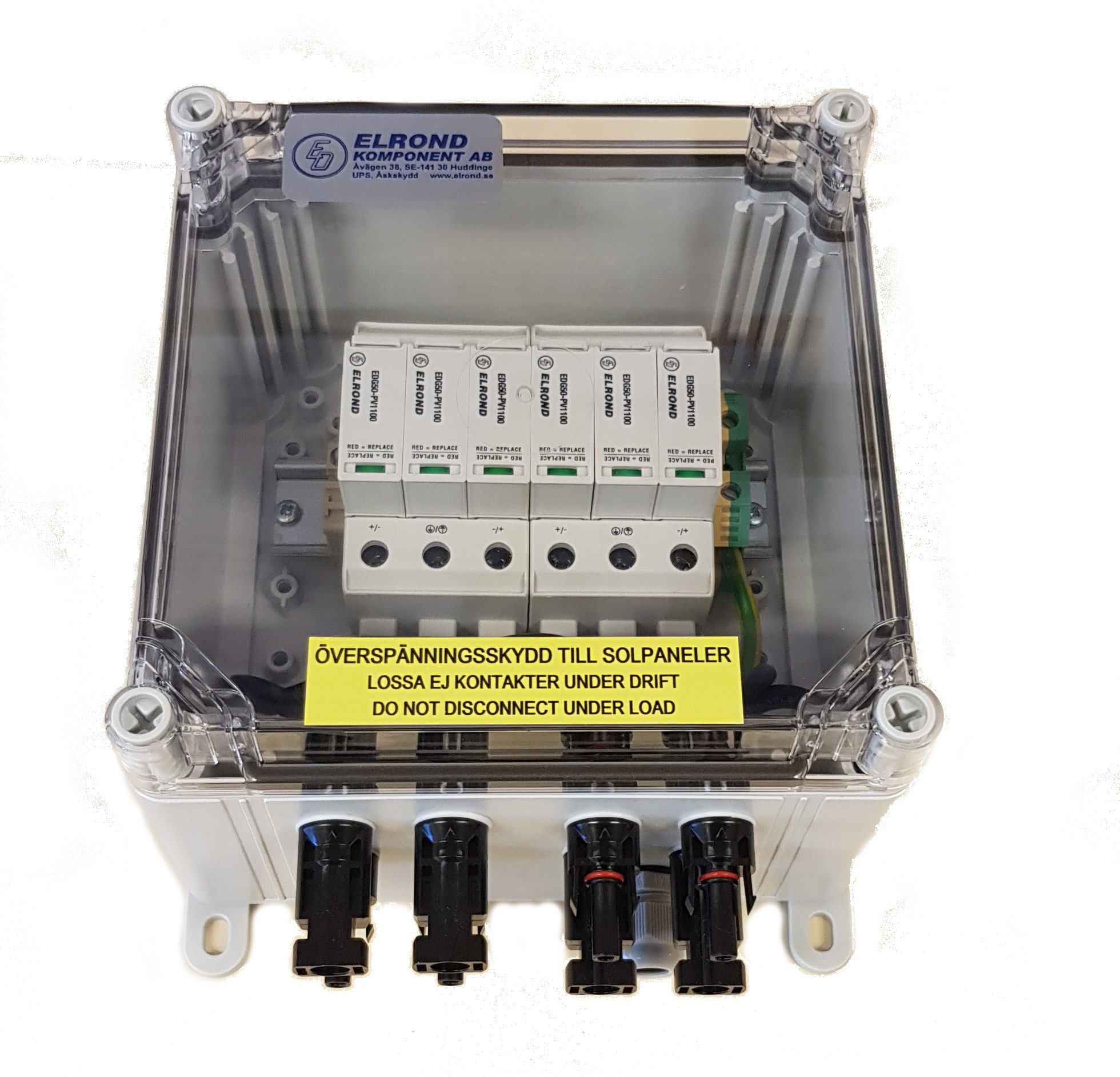 Solcellskydd DC, 2 sträng