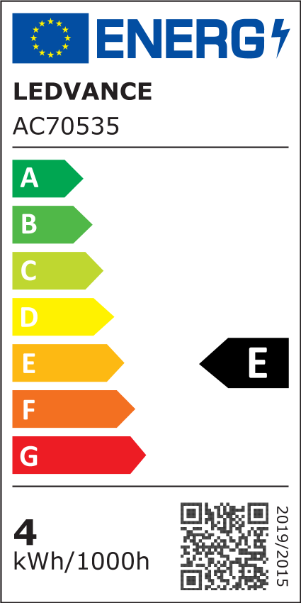 Energiklasse: E